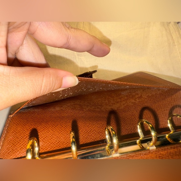 Authentic LOUIS VUITTON LV Monogram Canvas Leather Agenda PM Cover Clutch Wallet - Picture 7 of 9